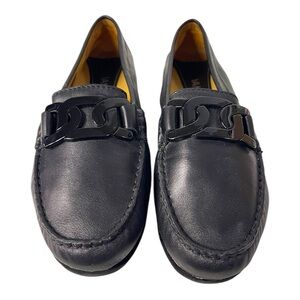 VANELi Black Leather Loafers – Size 7.5M